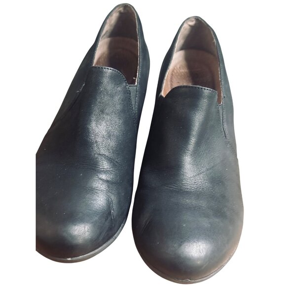 Dansko Women's Size 41/10 Black Robin Burnished Nubuck Heeled Clogs . - Picture 4 of 12